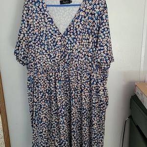 Amzplus size 3XL ditty floral midi dress